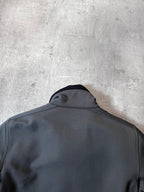 2000s Prada Sport Nylon Bomber Jacket Grey Men - M