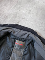 2000s Prada Sport Nylon Bomber Jacket Grey Men - M