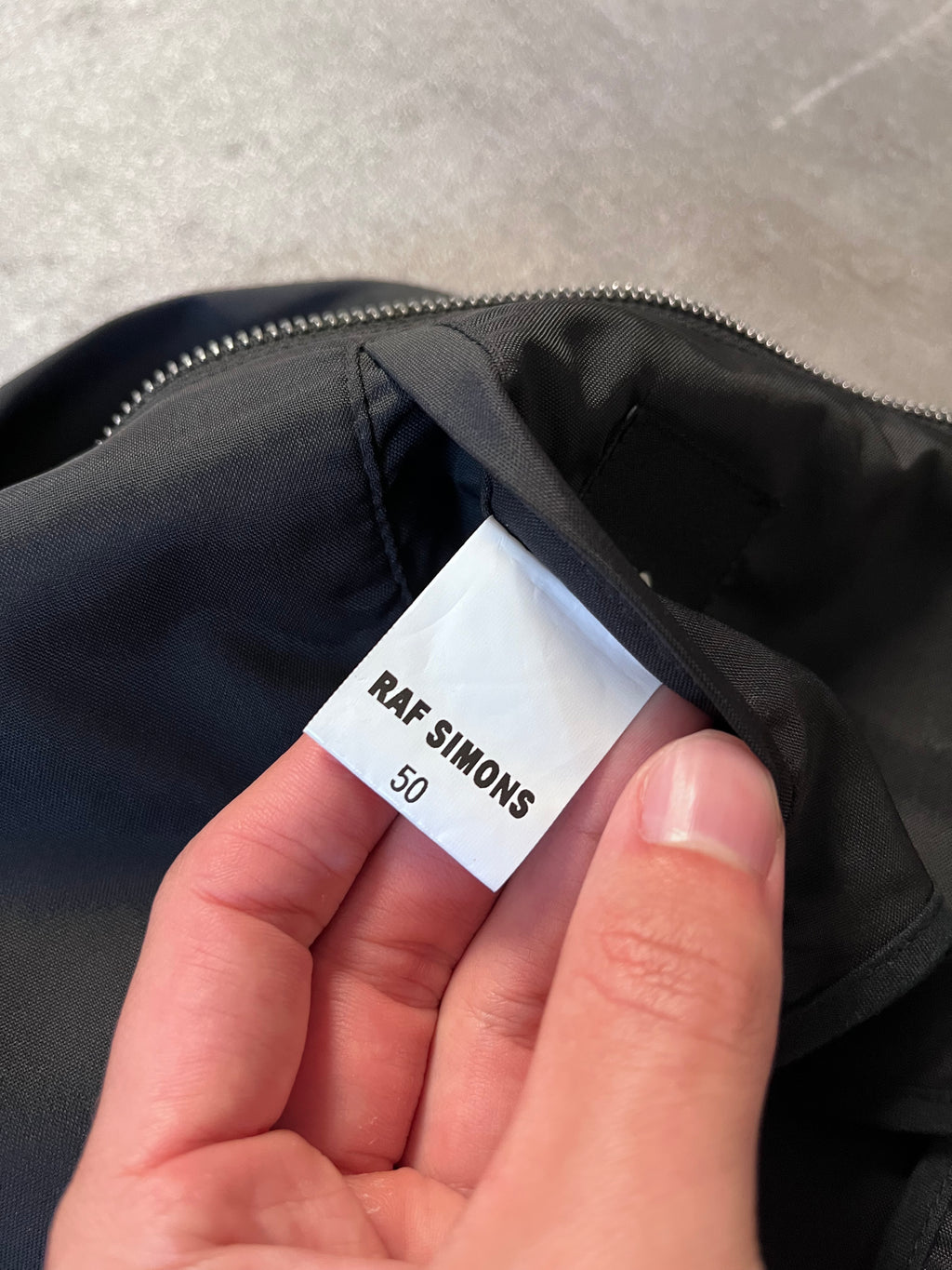 S/S 2014 Raf Simons Clusters Nylon Jacket Black Men - M