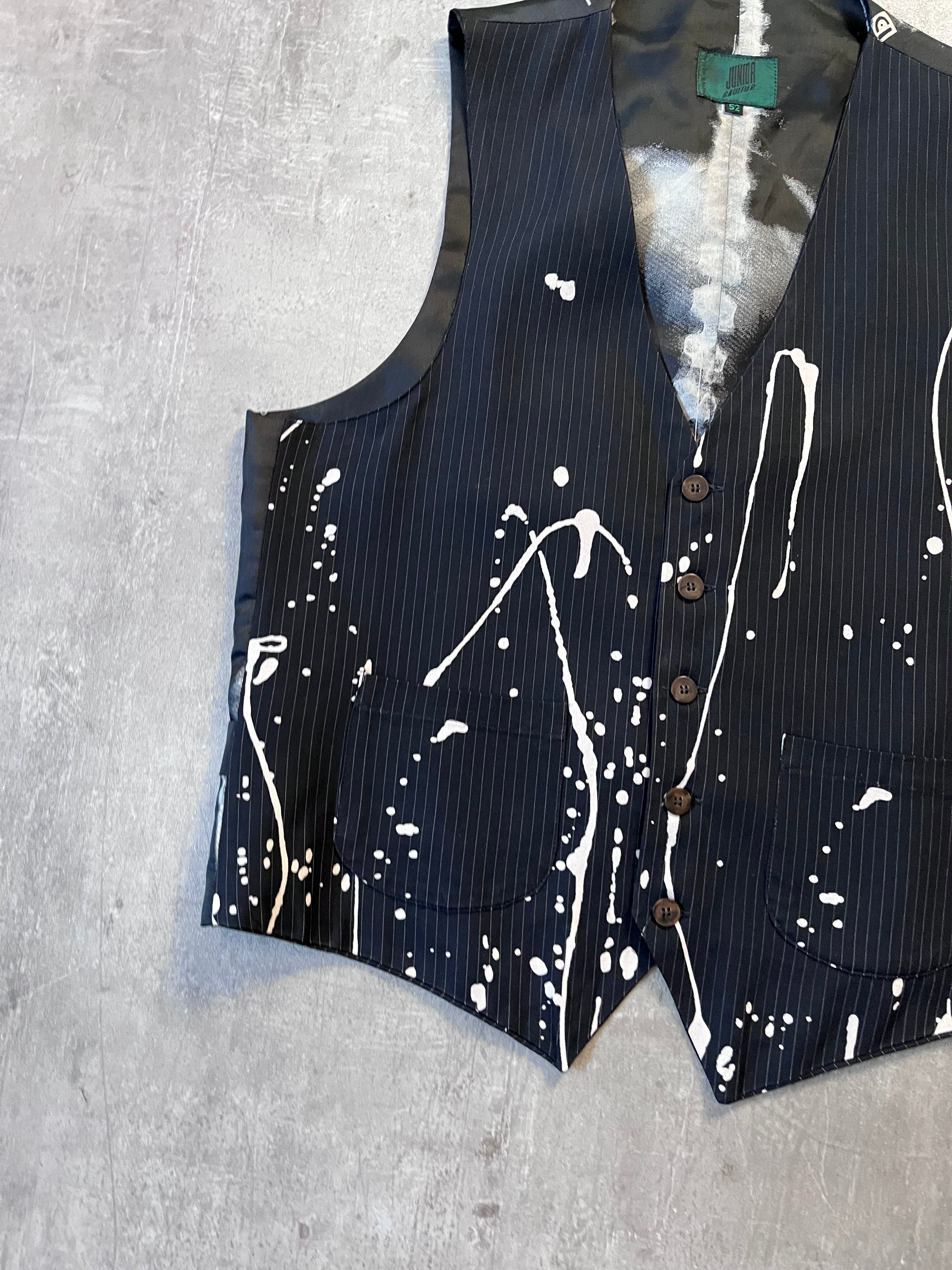 S/S 1990 Jean Paul Gaultier X-Ray Reversible Vest Jacket Black Men - L
