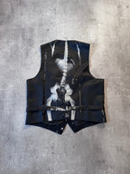 S/S 1990 Jean Paul Gaultier X-Ray Reversible Vest Jacket Black Men - L