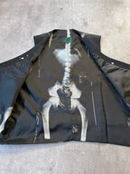 S/S 1990 Jean Paul Gaultier X-Ray Reversible Vest Jacket Black Men - L