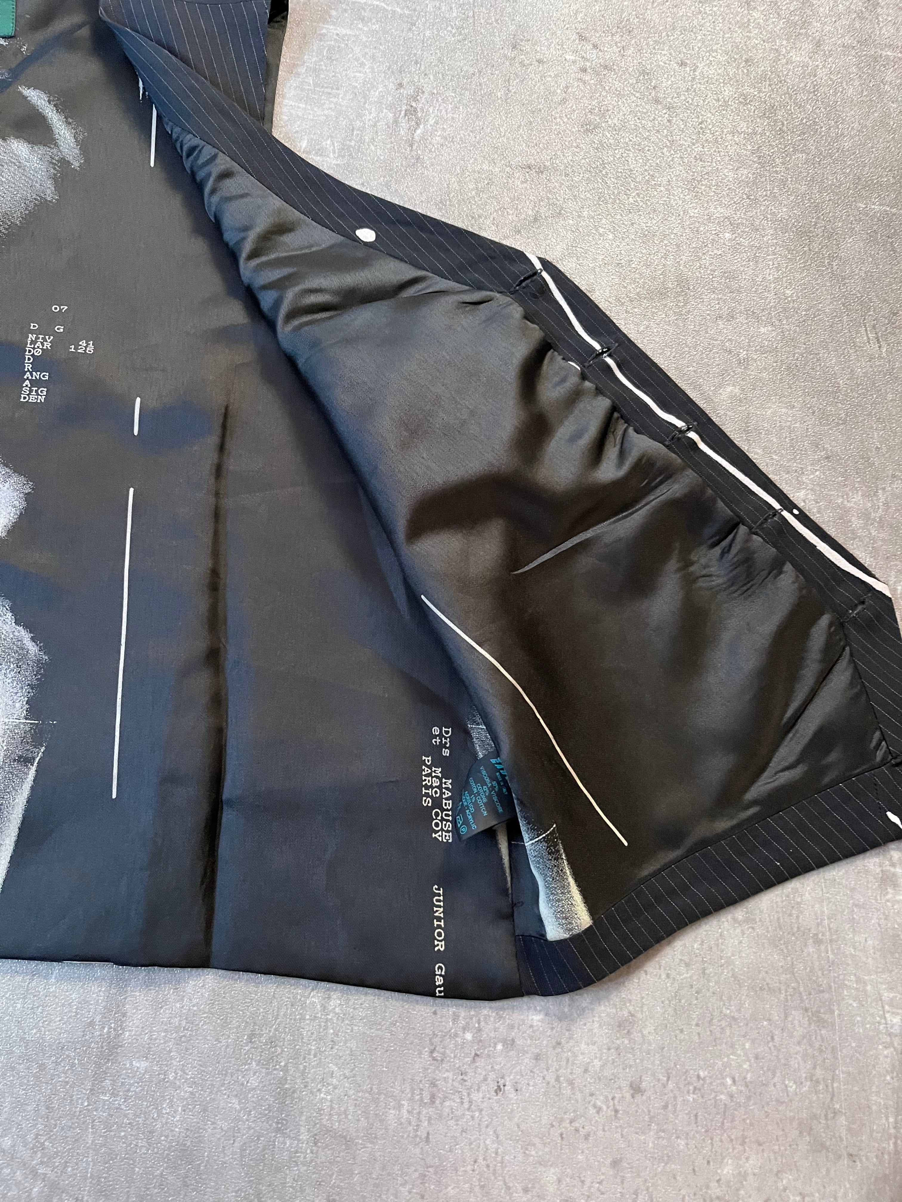 S/S 1990 Jean Paul Gaultier X-Ray Reversible Vest Jacket Black Men - L