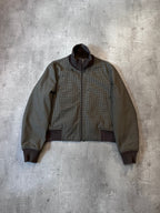 F/W 2000 Prada Tartan Bomber Jacket Green Brown Men - M
