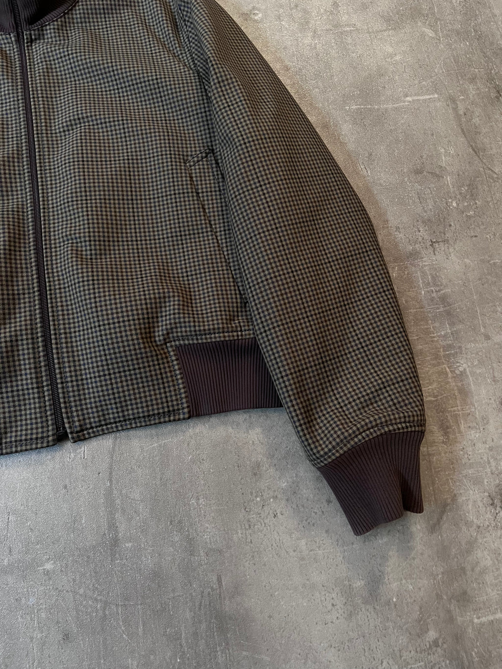 F/W 2000 Prada Tartan Bomber Jacket Green Brown Men - M