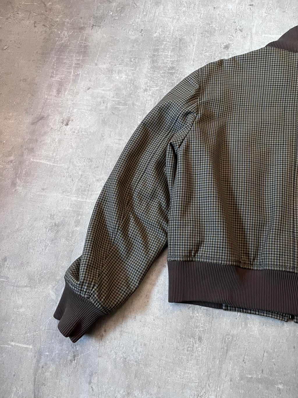 F/W 2000 Prada Tartan Bomber Jacket Green Brown Men - M