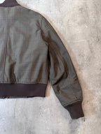 F/W 2000 Prada Tartan Bomber Jacket Green Brown Men - M