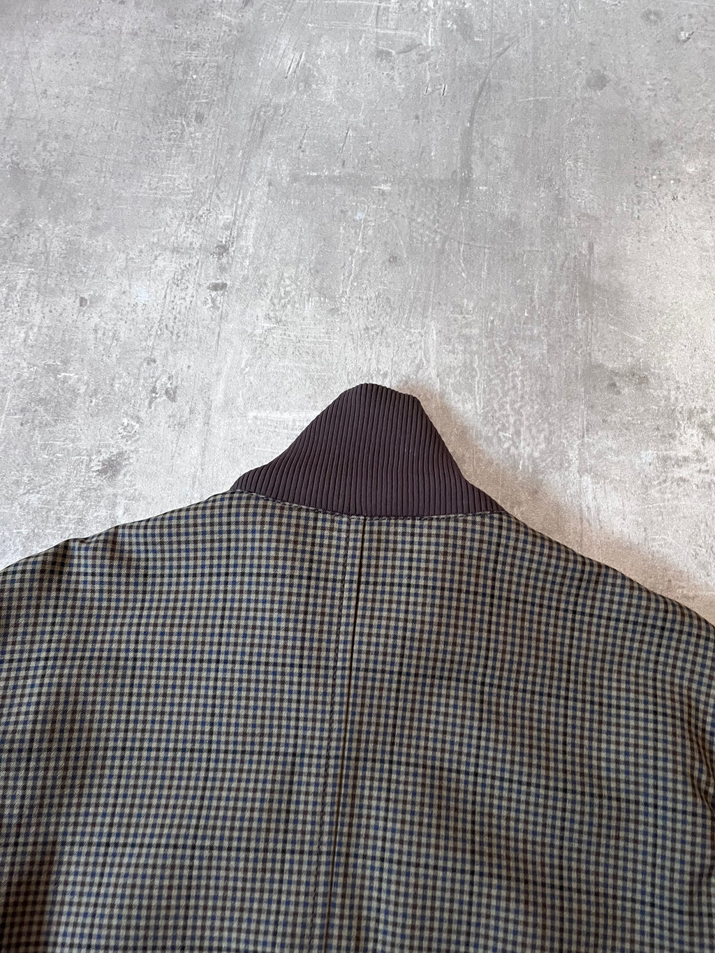 F/W 2000 Prada Tartan Bomber Jacket Green Brown Men - M