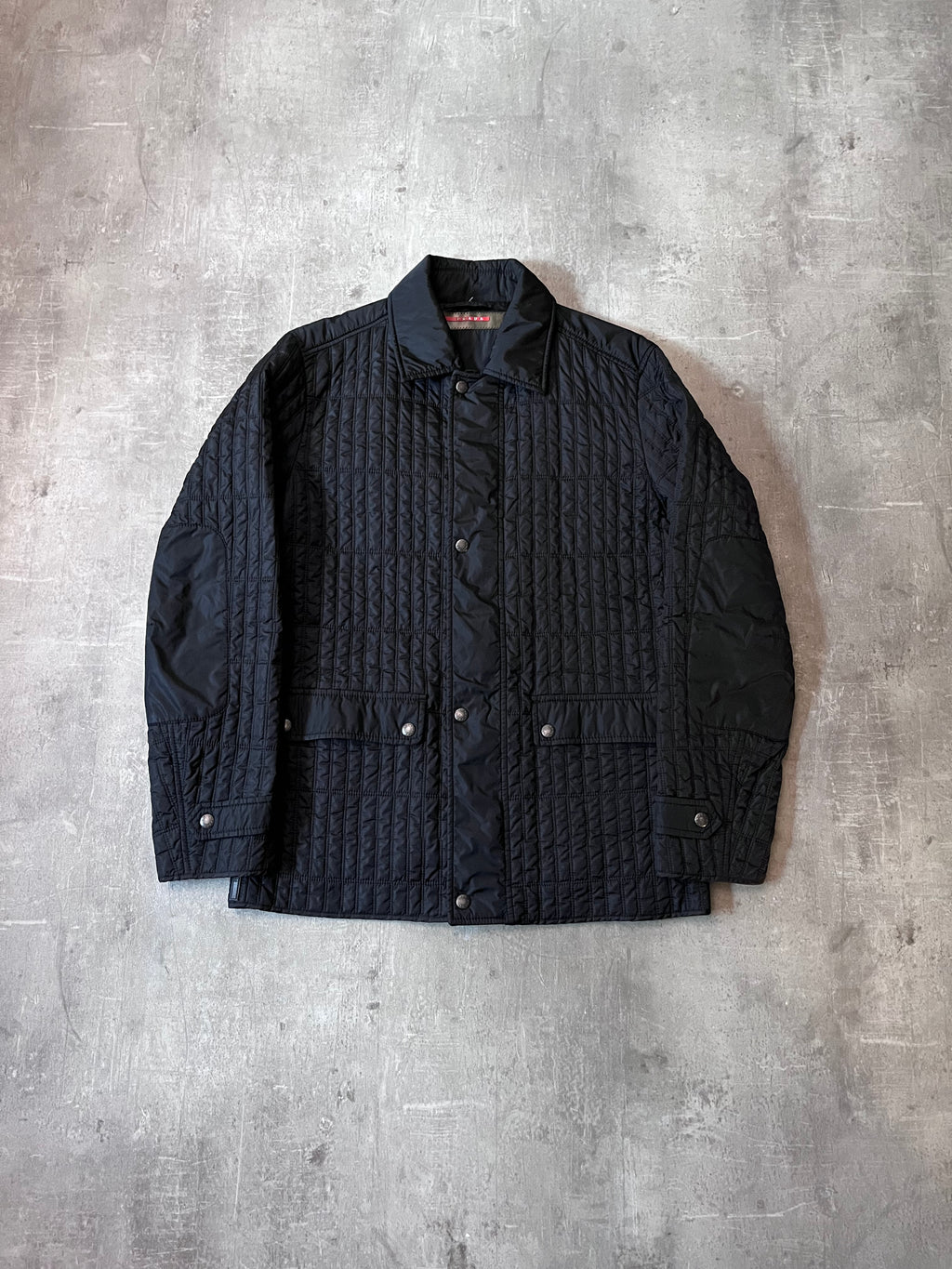 2007 Prada Nylon Lightweight Quilted Jacket Black Men - M