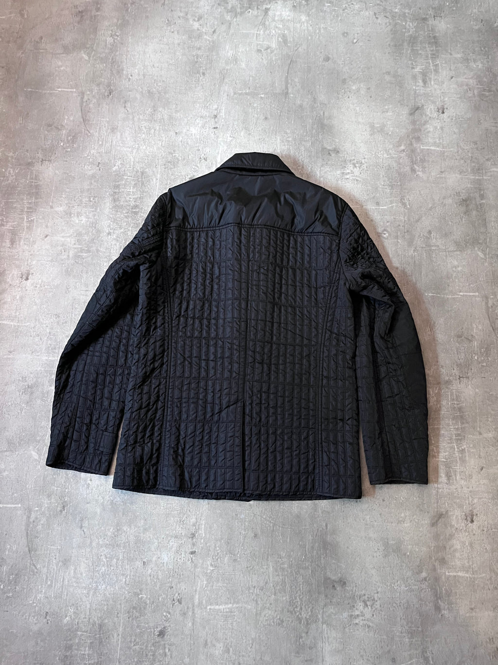 2007 Prada Nylon Lightweight Quilted Jacket Black Men - M