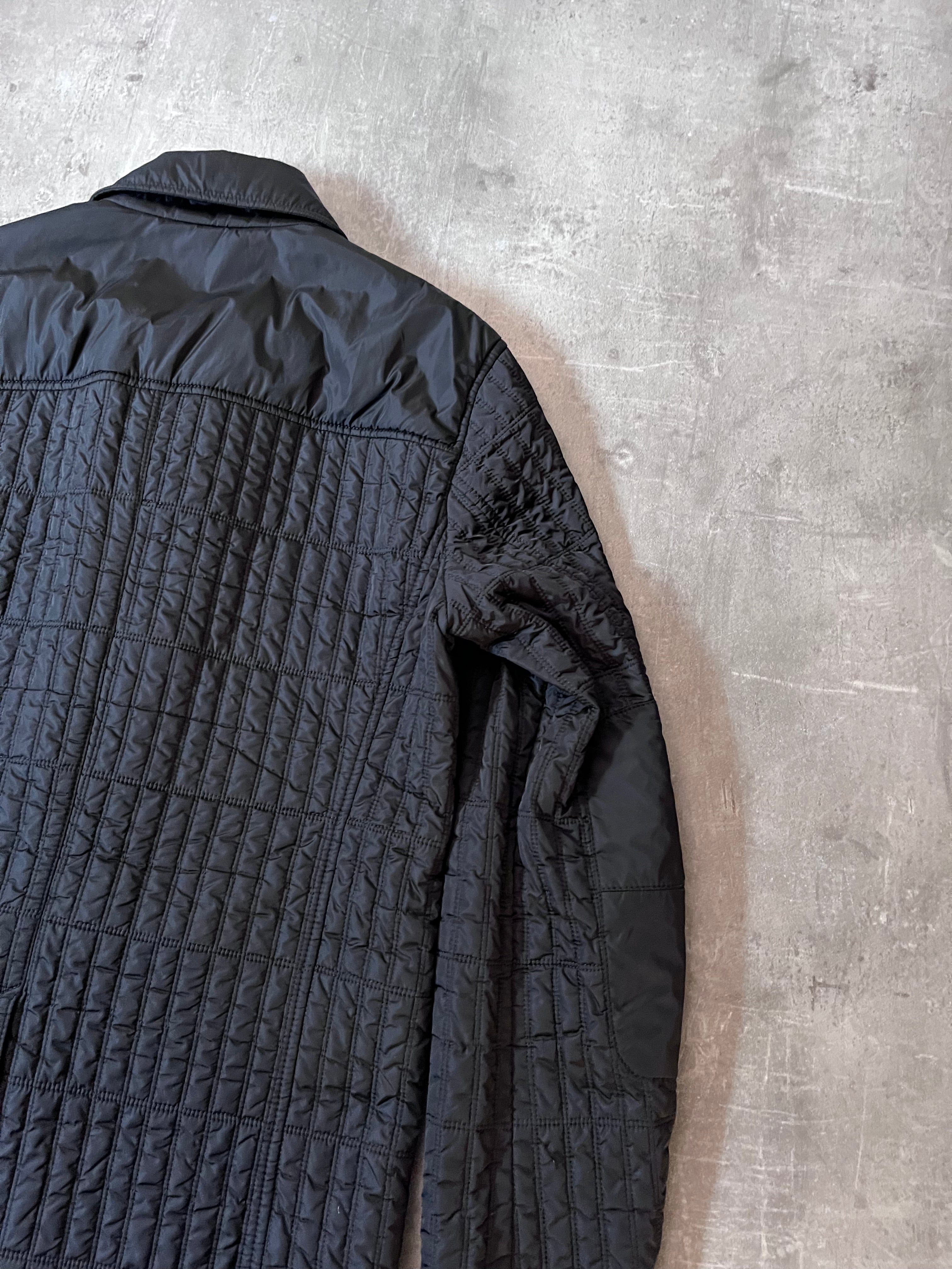2007 Prada Nylon Lightweight Quilted Jacket Black Men - M