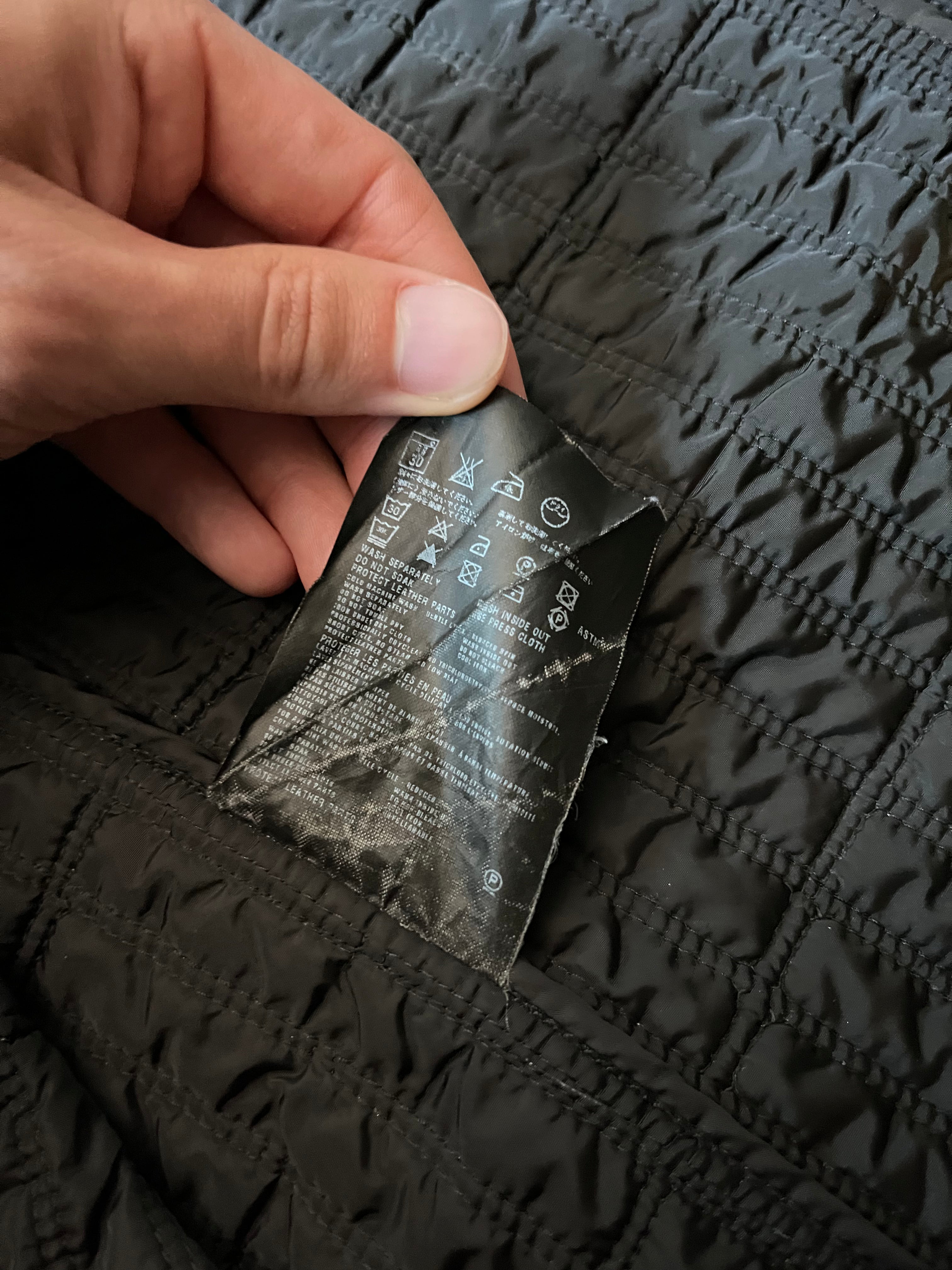 2007 Prada Nylon Lightweight Quilted Jacket Black Men - M