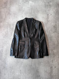 S/S 1998 Gucci by Tom Ford Leather Blazer Jacket Black Men - S