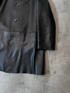 F/W 1998 Gucci by Tom Ford Leather Coat Jacket Black Men - L