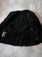 Prada Vintage Shearling Suede Leather Jacket Coat Brown Men - L
