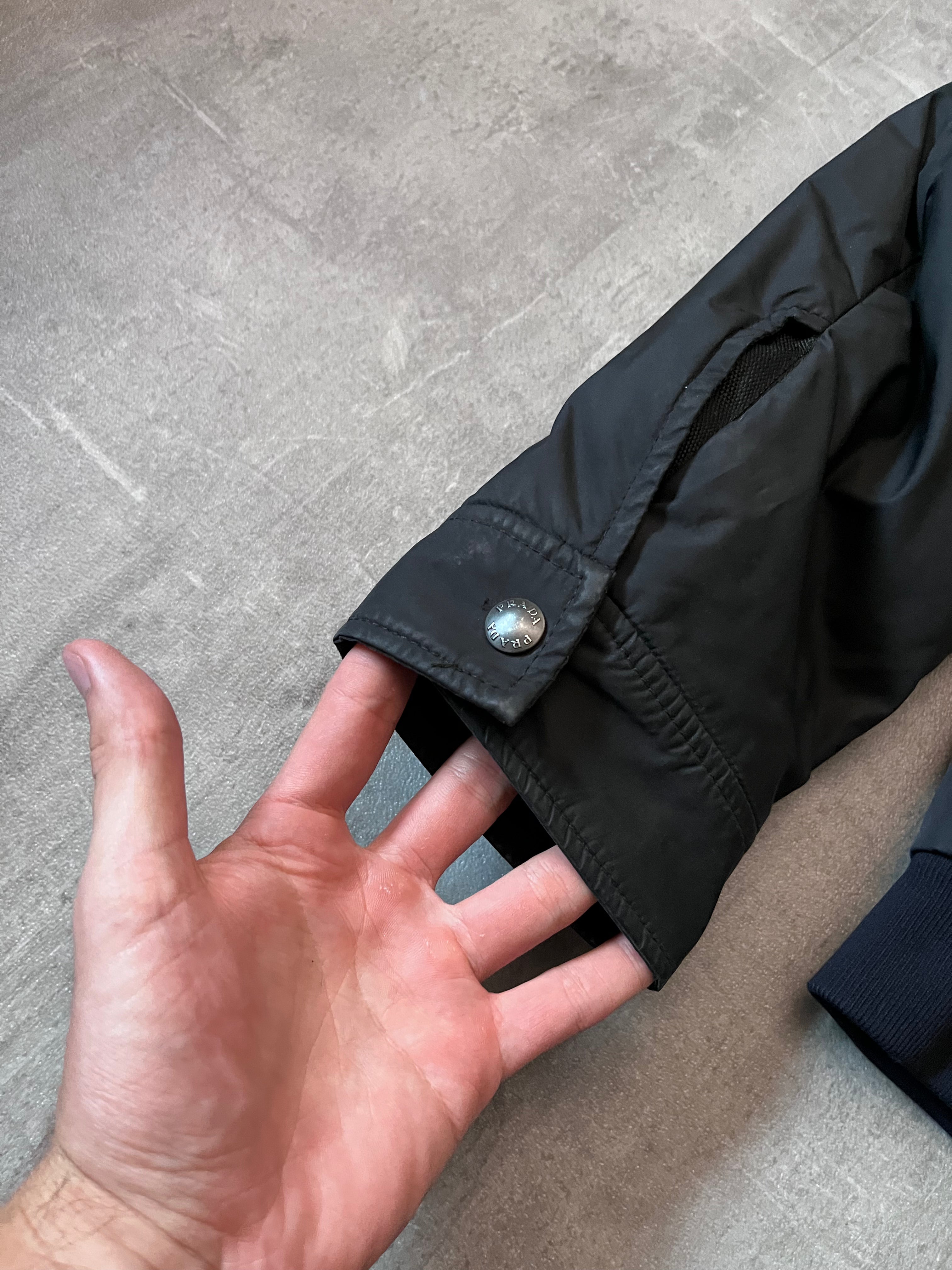 F/W 2007 Prada Nylon Bomber Jacket Black Men - L