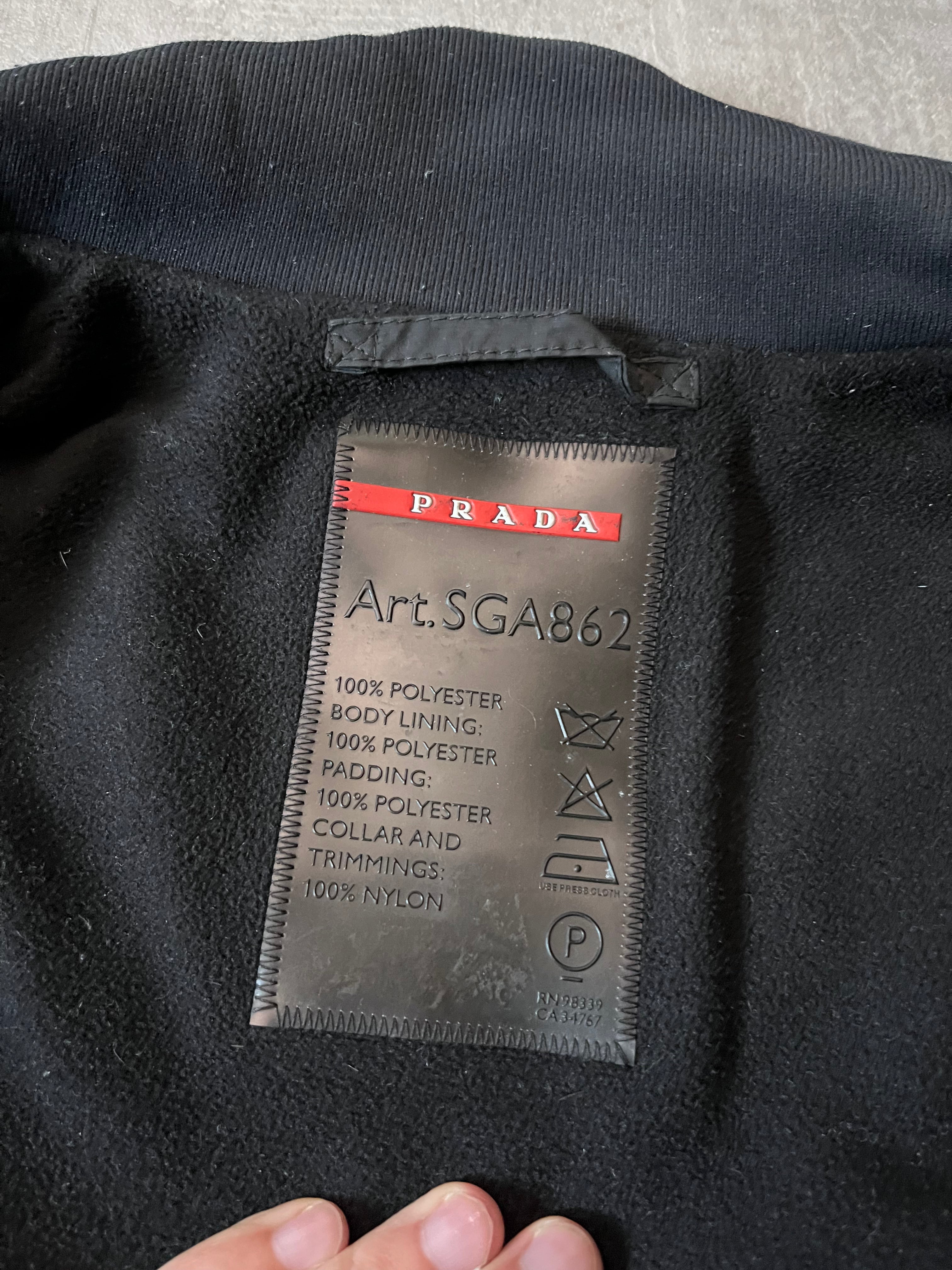 F/W 2007 Prada Nylon Bomber Jacket Black Men - L