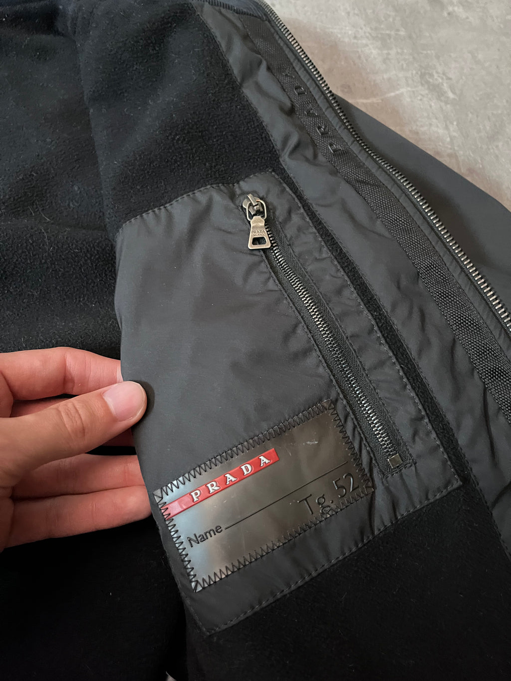F/W 2007 Prada Nylon Bomber Jacket Black Men - L