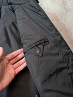 Prada Re-Nylon Padded Bomber Jacket Black Yellow Men - M