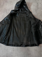 F/W 2010 Prada Padded Leather Jacket Black Men - L