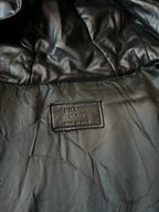 F/W 2010 Prada Padded Leather Jacket Black Men - L