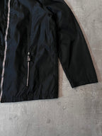 90s Prada Hybrid Leather Nylon Jacket Black Men - M
