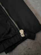 90s Prada Hybrid Leather Nylon Jacket Black Men - M