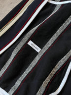 Thom Brown Striped Cotton Wool Jacket Navy White Red Men - L