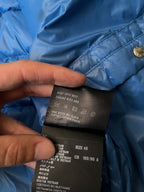 Prada Triangle Logo Light Puffer Jacket Blue Men - M