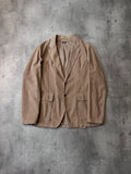 S/S 2004 Miu Miu Corduroy Blazer Jacket Beige Men - M