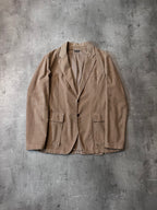 S/S 2004 Miu Miu Corduroy Blazer Jacket Beige Men - M