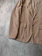 S/S 2004 Miu Miu Corduroy Blazer Jacket Beige Men - M