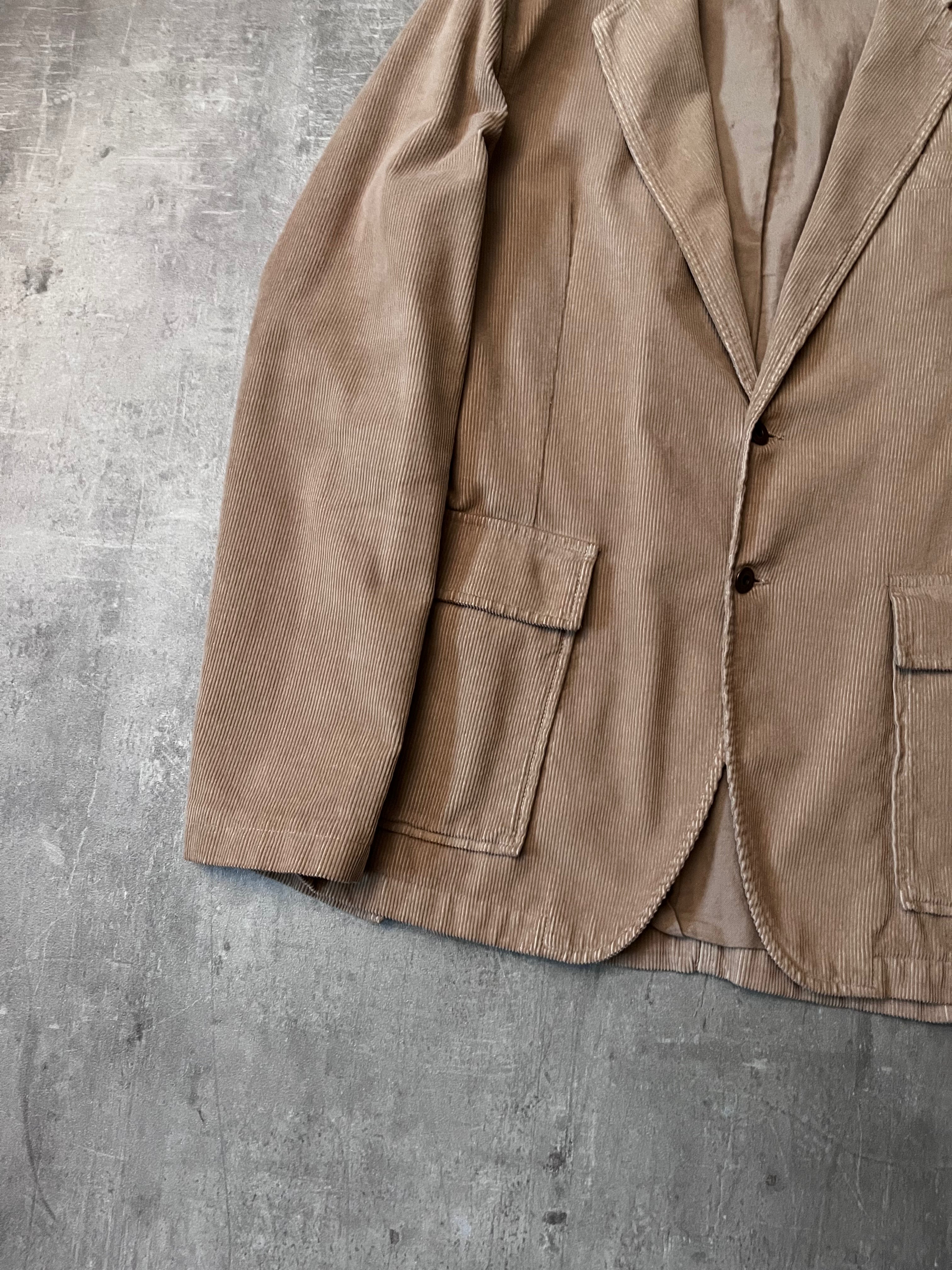 S/S 2004 Miu Miu Corduroy Blazer Jacket Beige Men - M