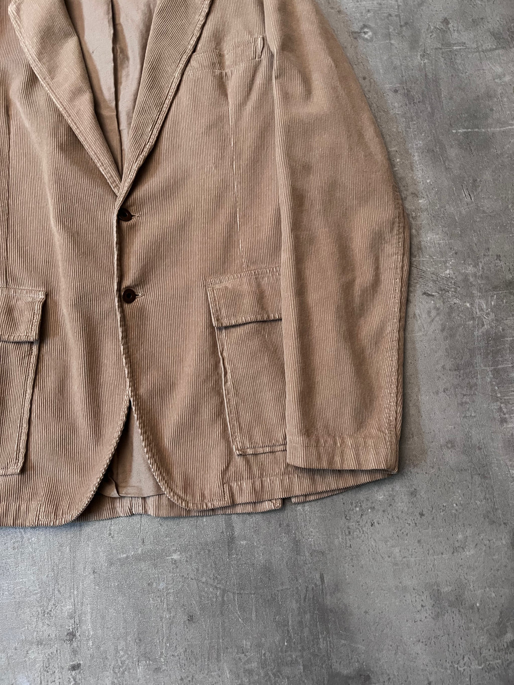 S/S 2004 Miu Miu Corduroy Blazer Jacket Beige Men - M