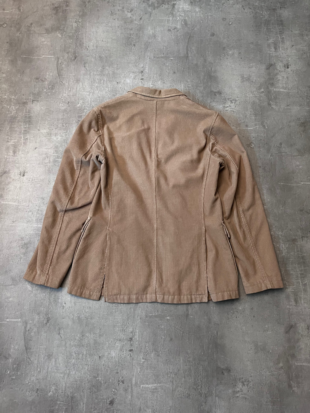 S/S 2004 Miu Miu Corduroy Blazer Jacket Beige Men - M