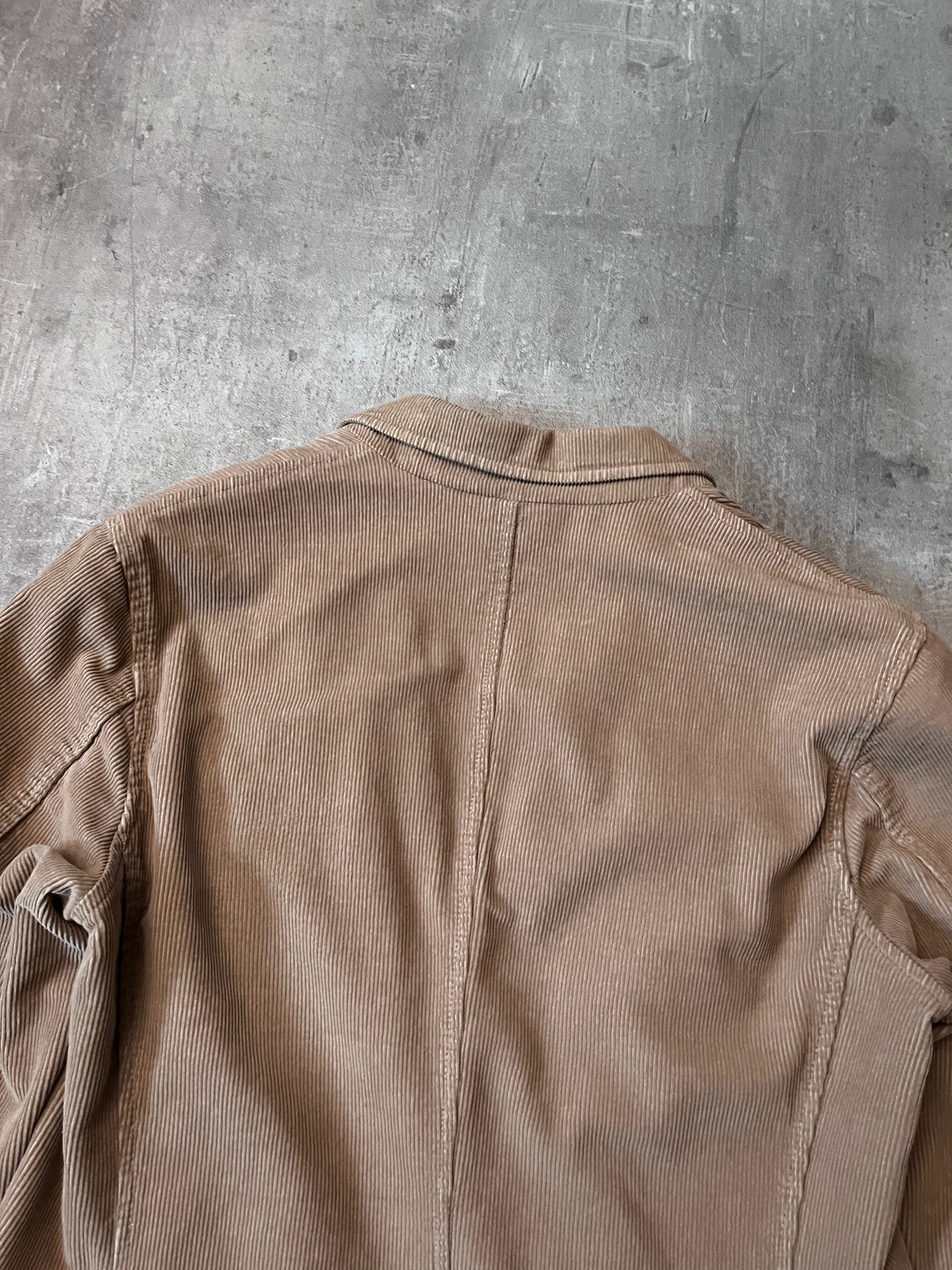 S/S 2004 Miu Miu Corduroy Blazer Jacket Beige Men - M