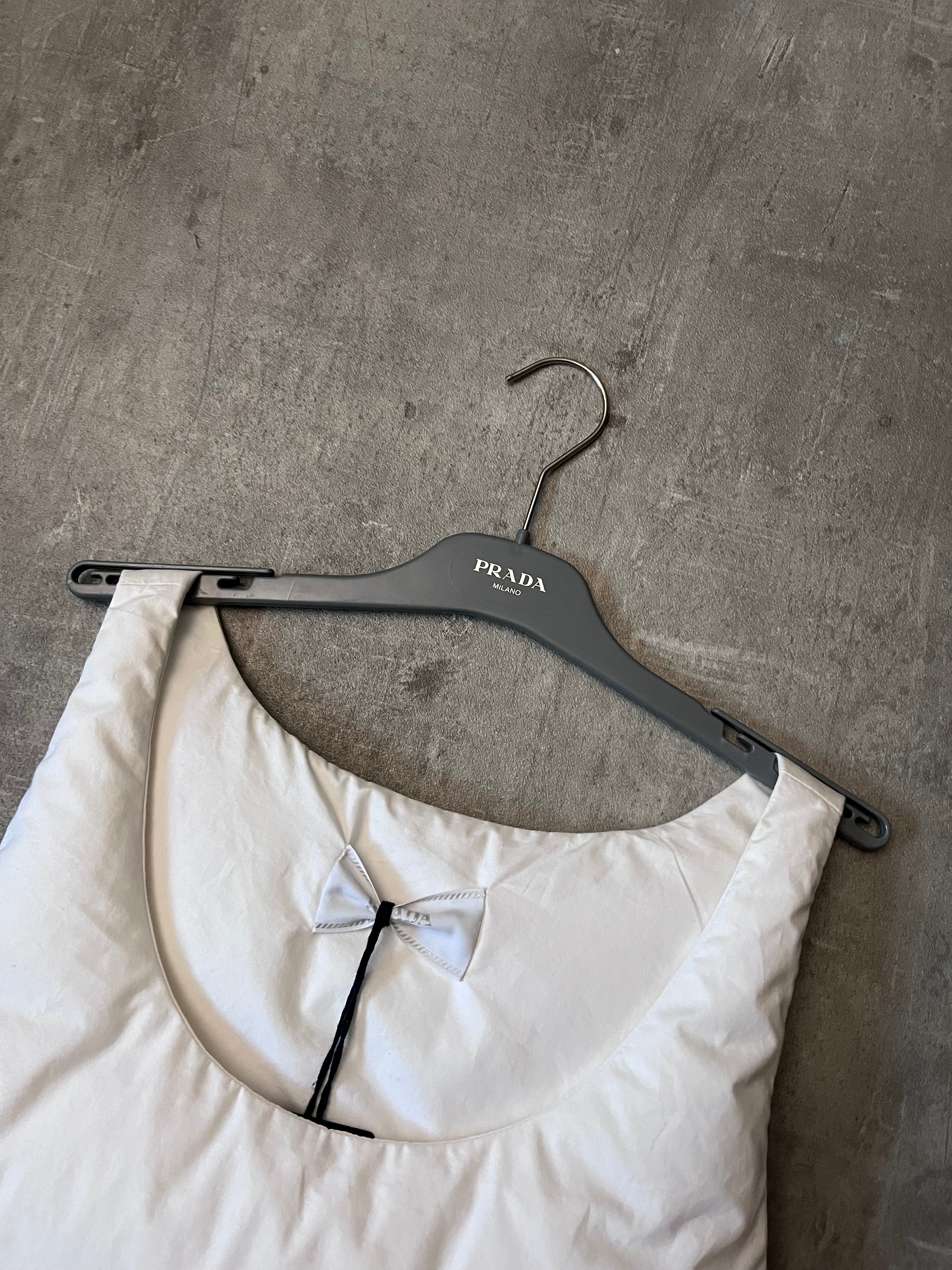 `F/W 2023 Prada by Raf Simons Padded Goose Down Pillow Style Vest Jacket White Men - L