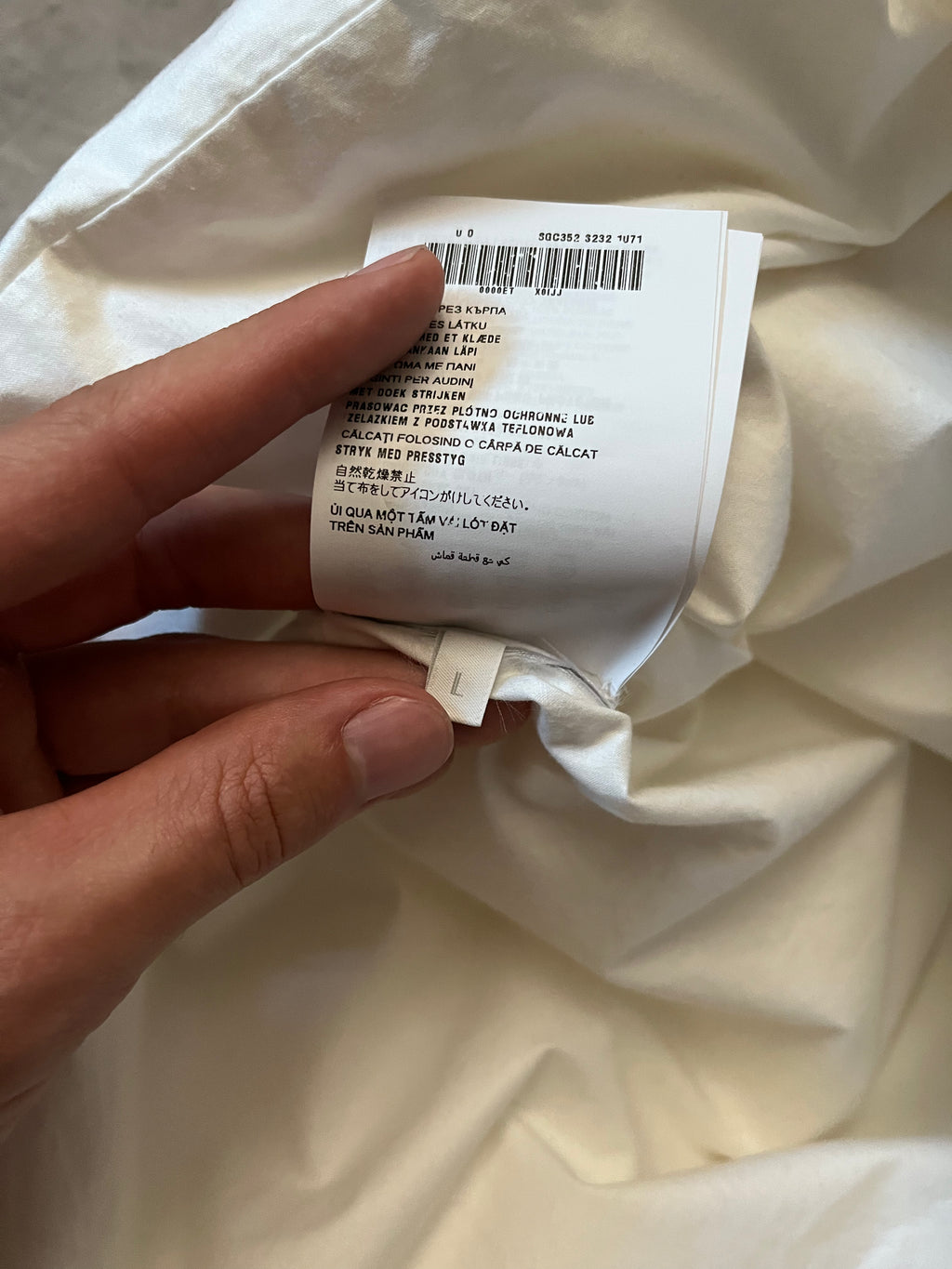 `F/W 2023 Prada by Raf Simons Padded Goose Down Pillow Style Vest Jacket White Men - L