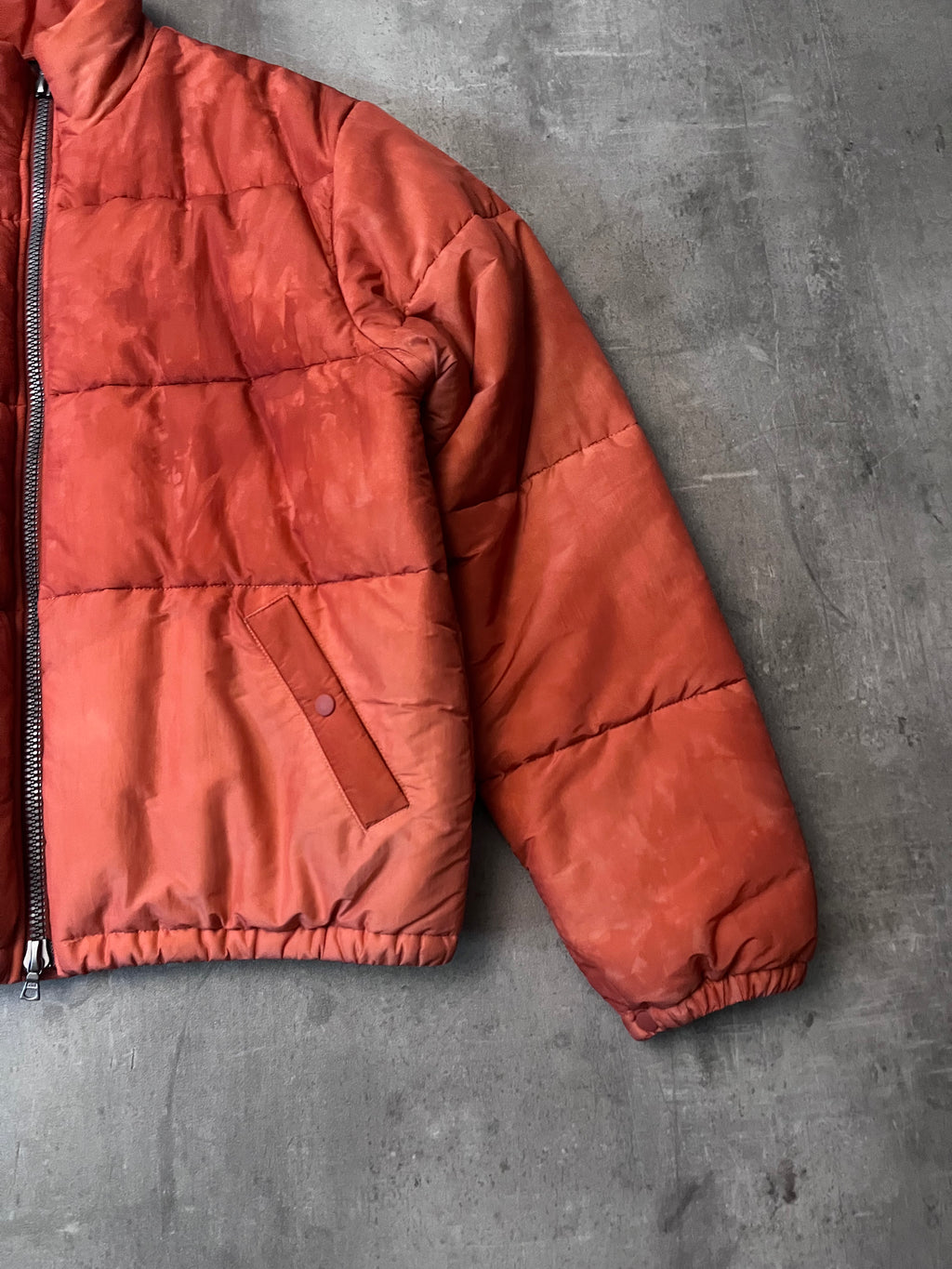 Our Legacy Walrus Silk Puffer Jacket Orange Men - M