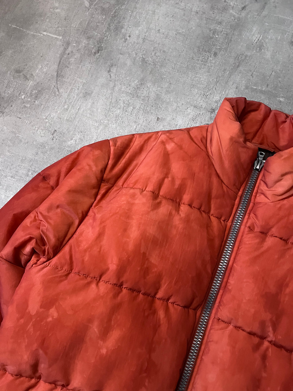 Our Legacy Walrus Silk Puffer Jacket Orange Men - M