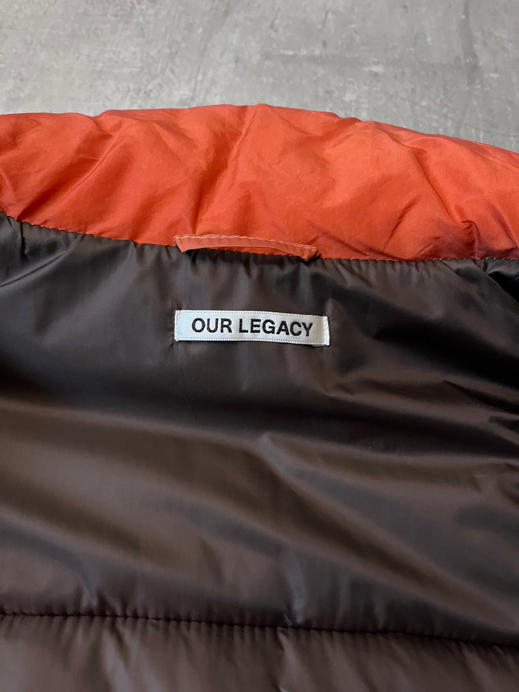 Our Legacy Walrus Silk Puffer Jacket Orange Men - M