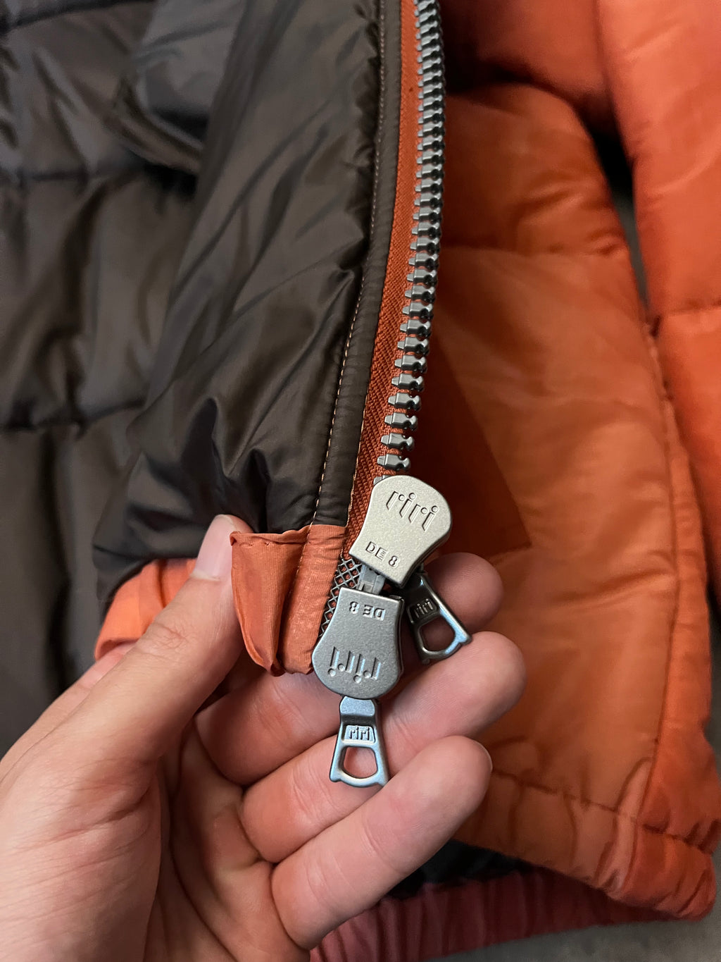 Our Legacy Walrus Silk Puffer Jacket Orange Men - M