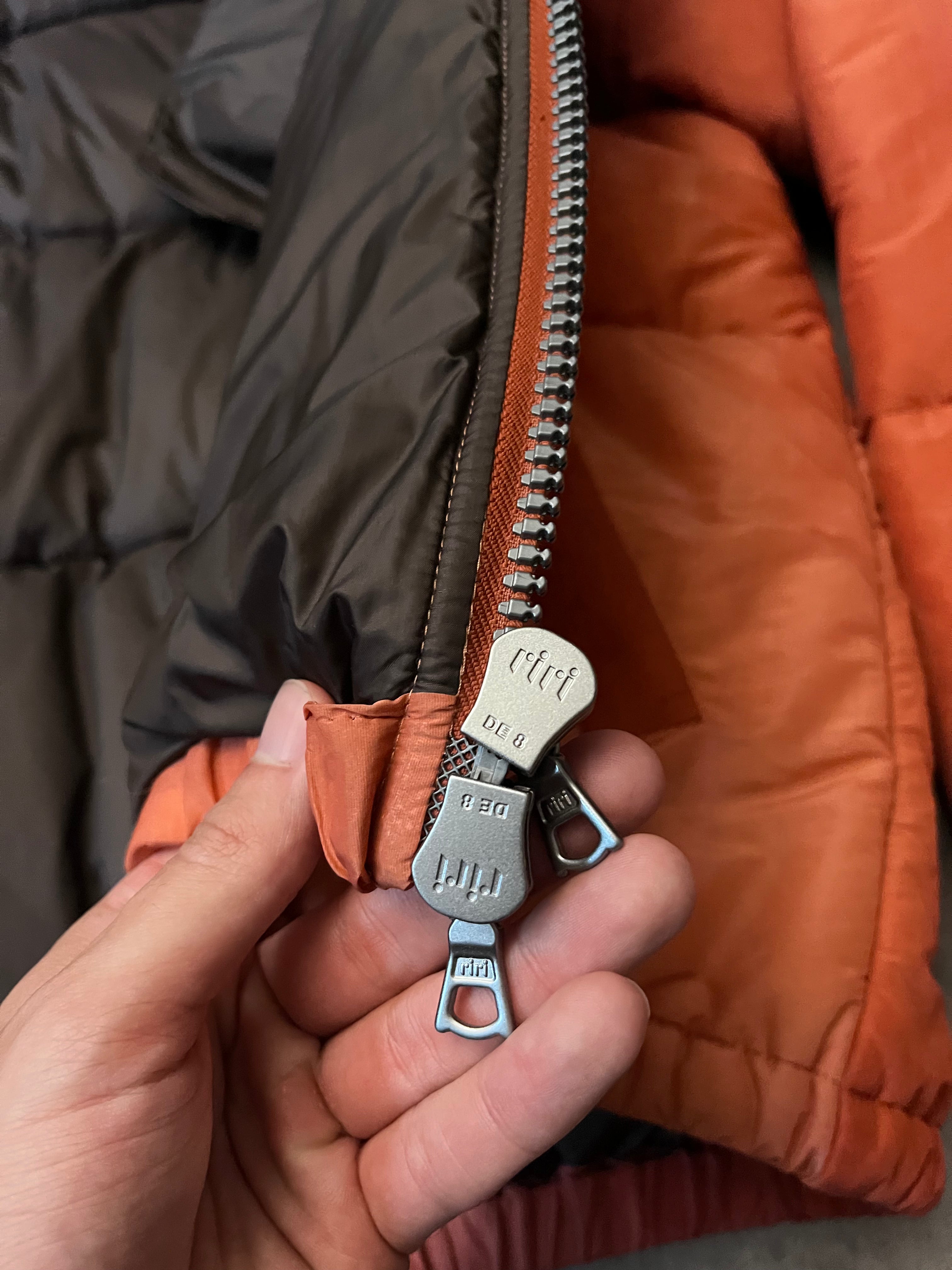 Our Legacy Walrus Silk Puffer Jacket Orange Men - M