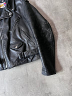 Schott Vintage Perfecto Ramones Leather Jacket Black Men - L