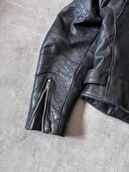 Schott Vintage Perfecto Ramones Leather Jacket Black Men - L