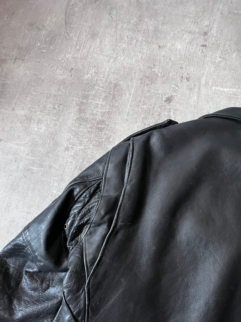 Schott Vintage Perfecto Ramones Leather Jacket Black Men - L