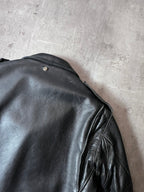 Schott Vintage Perfecto Ramones Leather Jacket Black Men - L