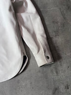 Acne Studios Bia Konst Lamb Leather Shirt Jacket White Men - M