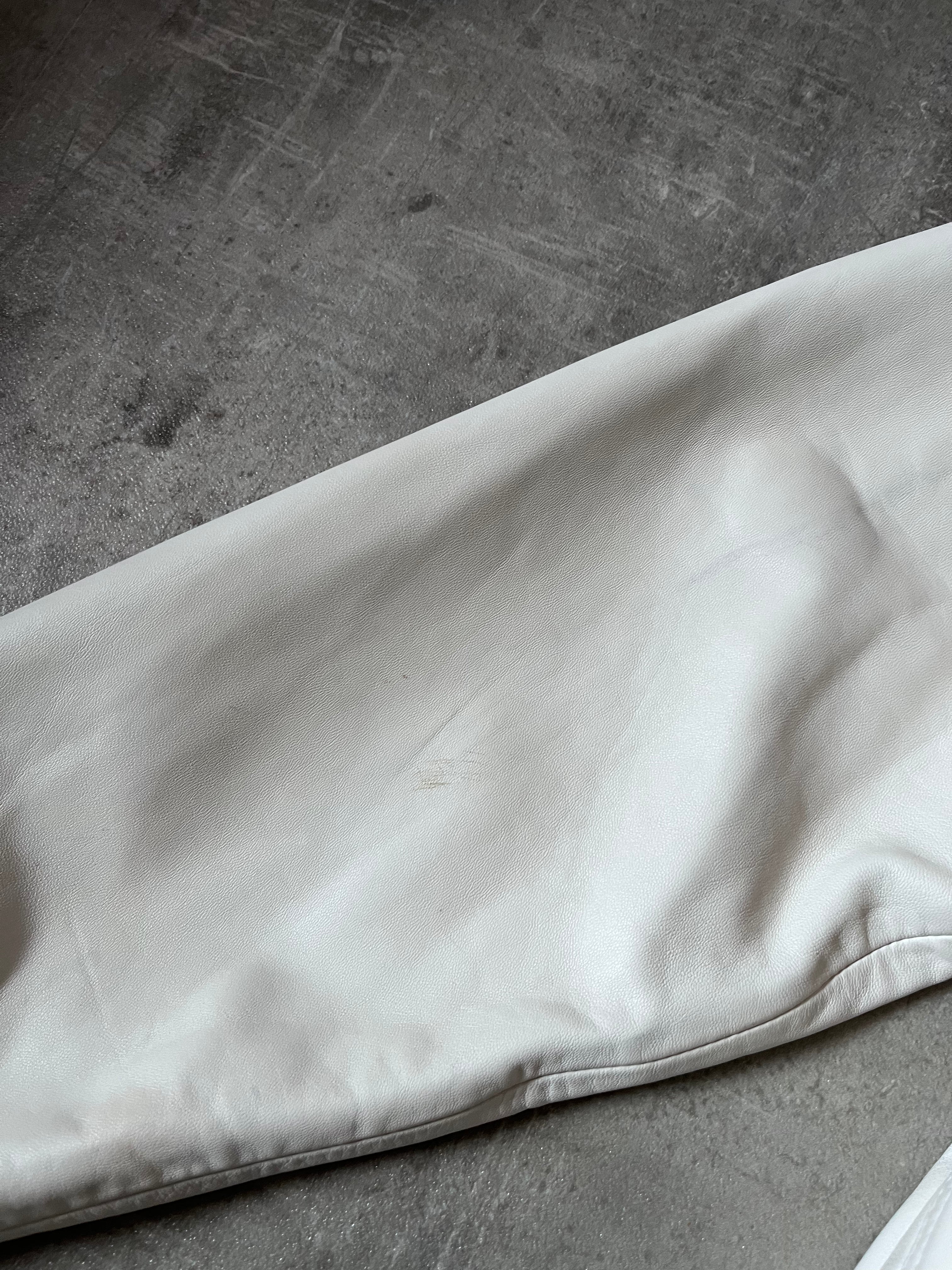Acne Studios Bia Konst Lamb Leather Shirt Jacket White Men - M