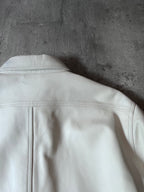 Acne Studios Bia Konst Lamb Leather Shirt Jacket White Men - M